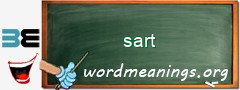 WordMeaning blackboard for sart